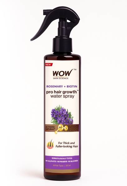 WOW SKIN SCIENCE Rosemary + Biotin Pro Hair Growth Water Spray | Thicker & Fuller Hair