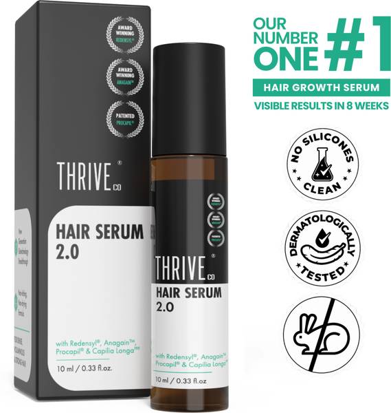 ThriveCo Hair Growth Serum 2.0 for Hairfall Control, Regrowth, Strength & Thickness