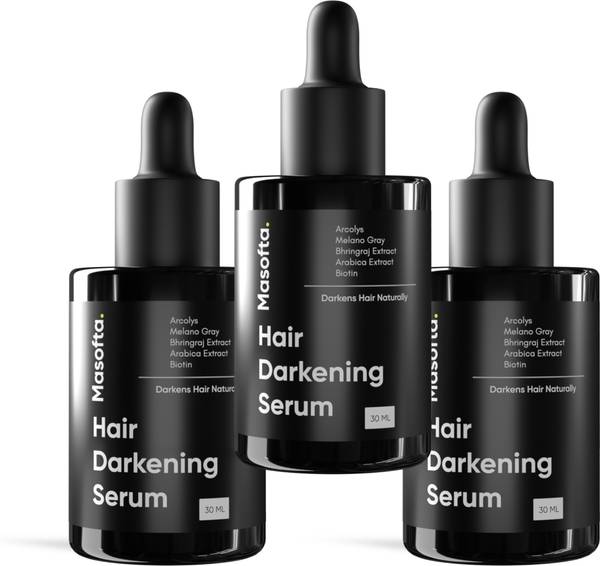 Masofta Anti Grey Hair Darkening Serum | Arcolys & Melano Gray | Darkens Hair Naturally