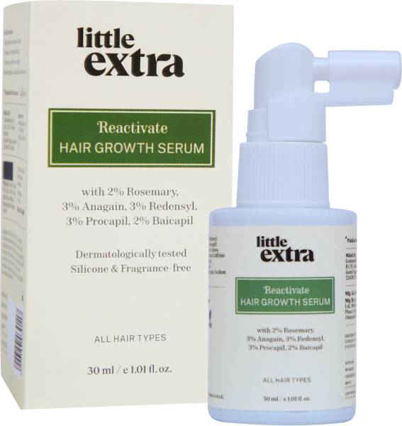 Little Extra Reactivate Hair Growth Serum with Rosemary, Redensyl for Thick & Dense Hair