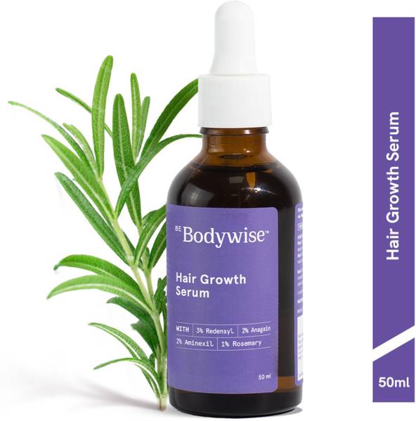 Be Bodywise 3% Rosemary Advanced Hair Growth Serum | Reduces Hair Fall, Promotes Hair Growth