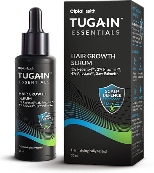 Cipla Tugain Essentials Hair Growth Serum with Scalp Defence Technology