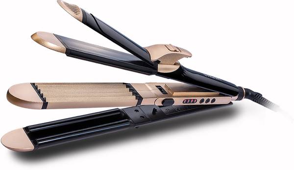 NOVA Keratin 4in1 Hair Styler- Curler,Crimper & Wavy NHS 805 Hair Straightener