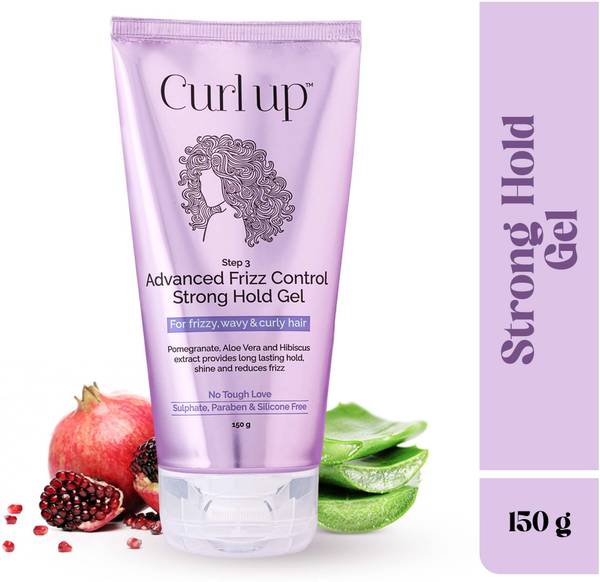 CURL UP Advanced Frizz Control Strong Hold Gel Hair Gel
