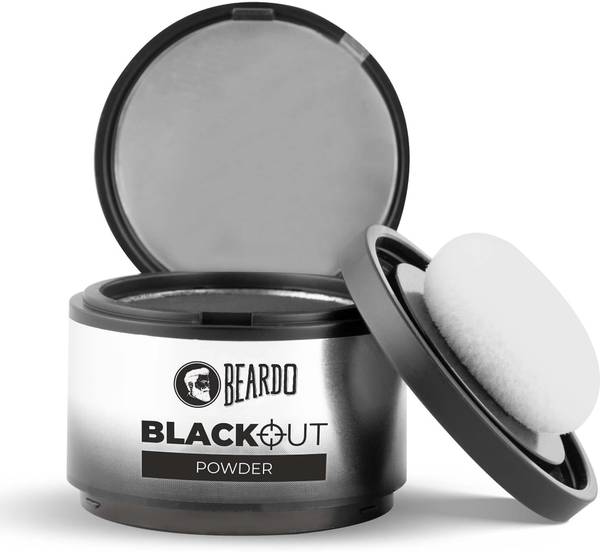 BEARDO Blackout Beard & Hair Powder | Instant Coverage For Grey Beard & Hair Powder