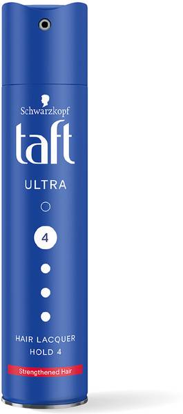 Schwarzkopf TAFT Ultra Hairspray For Strengthened Hair Hold 4, Lasts 24 Hours Hair Spray