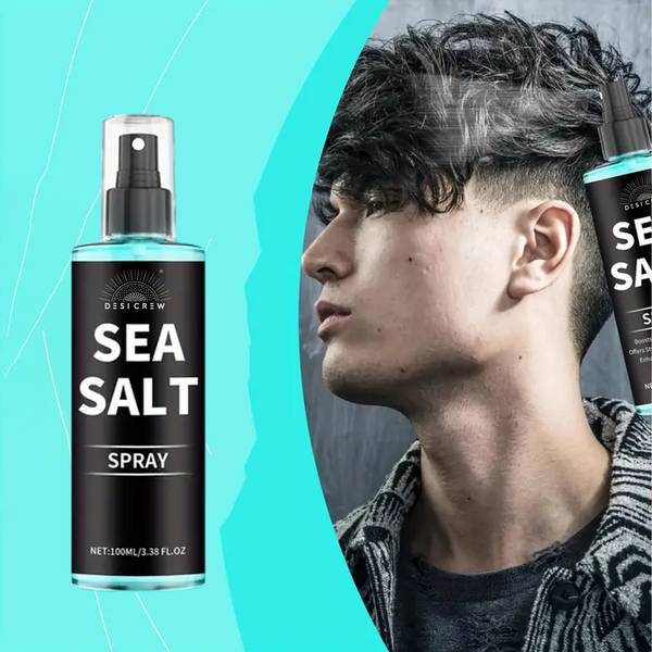 Desi Crew Sea Salt Spray Hair Volume, Texture, Heat Protectant, Hold - Styling Hair Spray Hair Spray