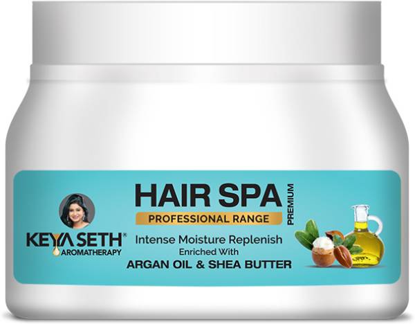 KEYA SETH AROMATHERAPY Hair Spa Premium Intense Moisture Replenish, Deep Nourishing Cream for Dry & Damage Hair Enriched with Jojoba, Lavender & Rosem...