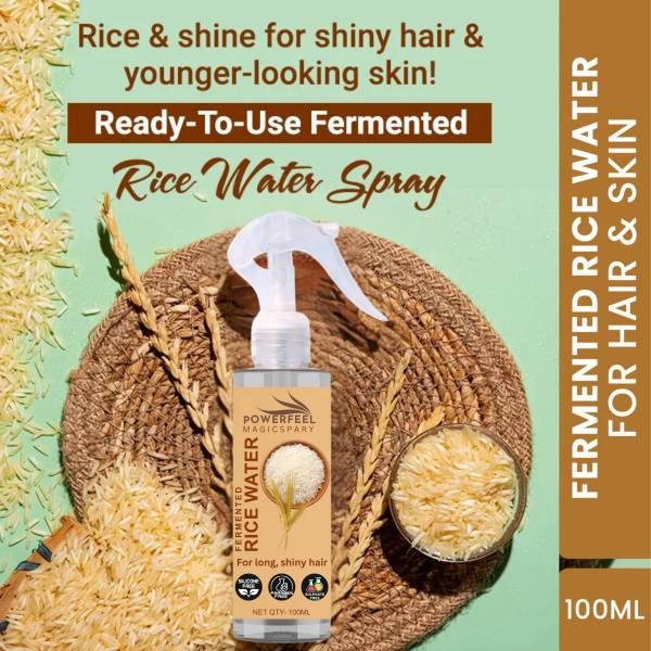 POWERFEEL Fremented Rice Water for Hair|Adds Shine|brighter skin|Repairs damage|