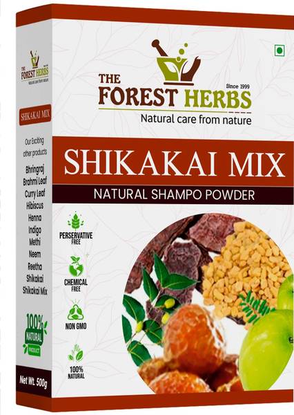 The Forest Herbs Natural Care From Nature Shikakai Mix Shampoo With Amla Reetha Shikakai Bhringraj for Hair Wash Powder