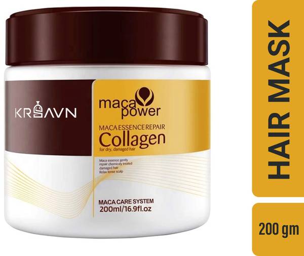 KRSAVN Maca Essence Repair Collagen Hair Mask for Dry Damaged Hair