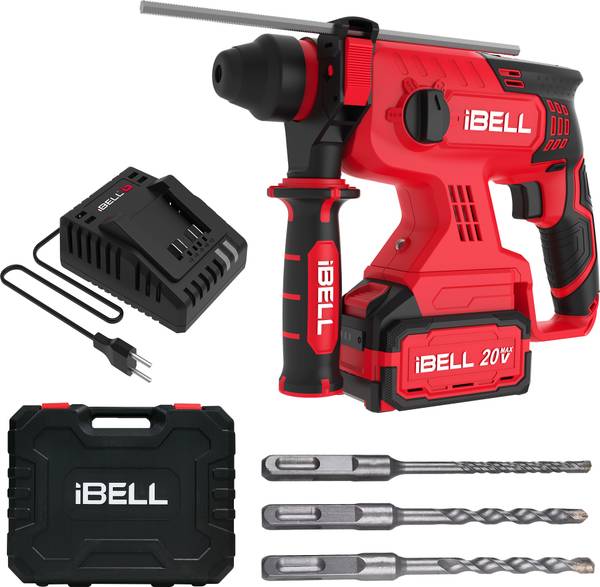 iBELL BH22-47 Cordless Rotary Hammer Drill Brushless, 4Ah battery & charger in BMC box Rotary Hammer Drill