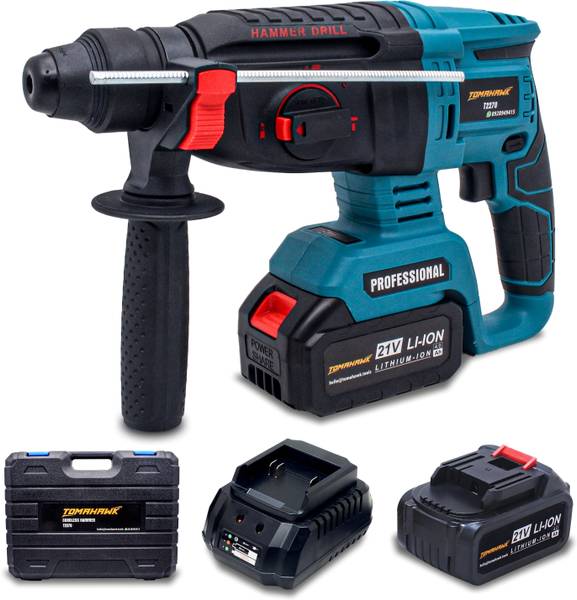 Tomahawk T2270 Cordless Rotary Hammer Drill Machine Reversible for Drilling, Chiseling T2270 Rotary Hammer Drill
