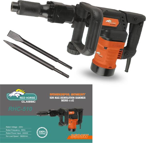 RanPra 11 KG DMOLITION/BREAKER WITH MAX SDS DEMOLITION HAMMER WITH TWO CHISELS WITH HIGH QUALITY Hammer Drill