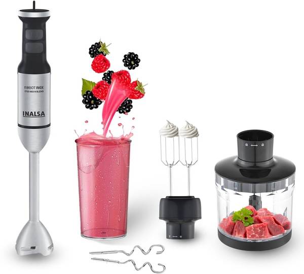 Inalsa 1700 W Black/Silver Hand Blender