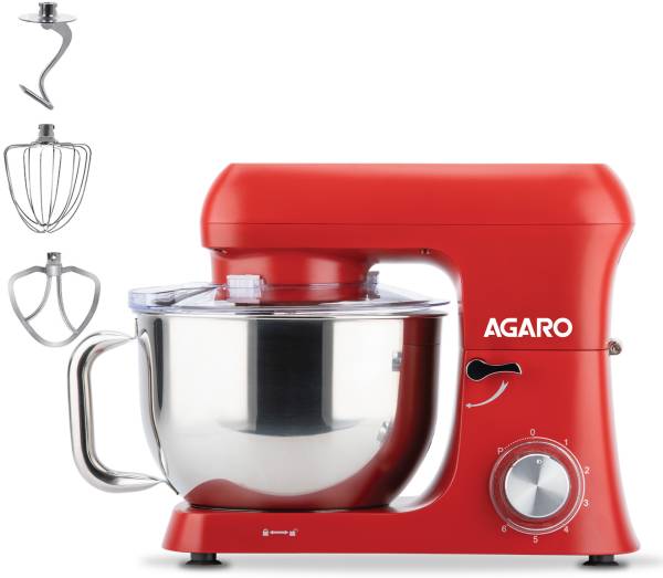 AGARO Supreme Stand Mixer 1500W with 6.2L SS Bowl, 6 Speed Setting, 1500 W Stand Mixer