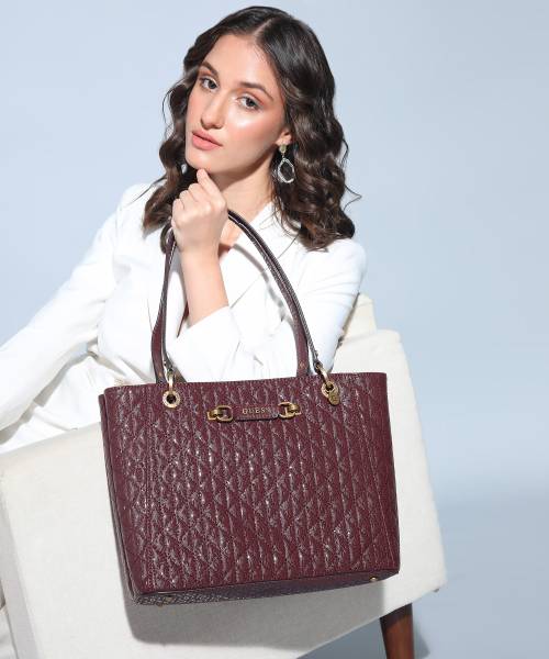 GUESS Women Maroon Shoulder Bag