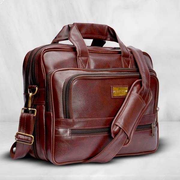 ENTITY Men Brown Messenger Bag