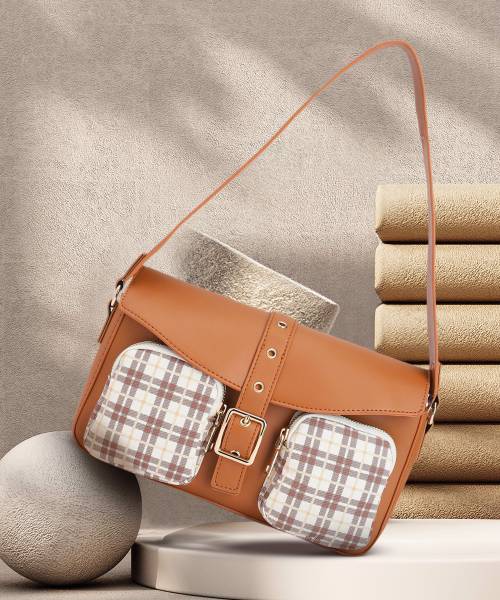 Mast & Harbour Women Tan Shoulder Bag