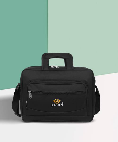 Alson Men & Women Black Messenger Bag