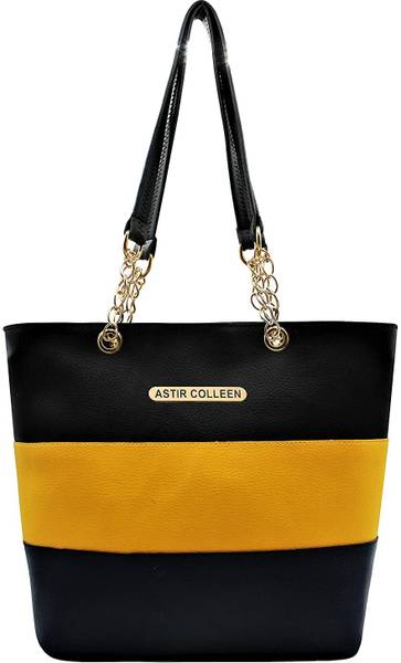 ASTIR COLLEEN Women Black Yellow Blue Shoulder Bag Price History