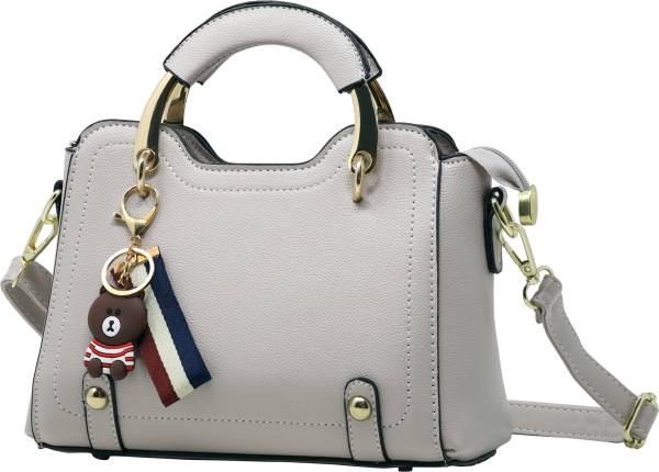 Womanix Women Grey Handbag