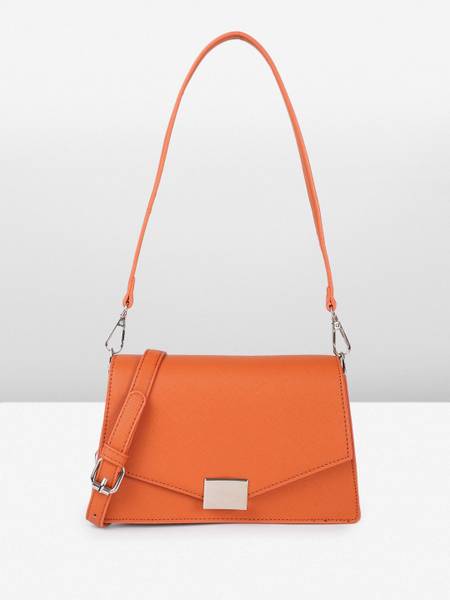 French Connection Women Orange Shoulder Bag
