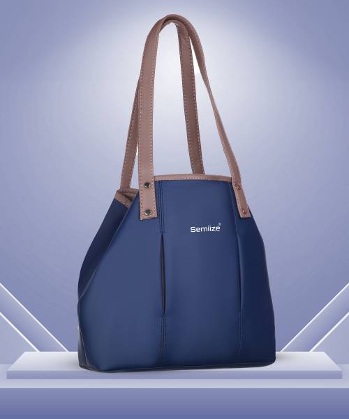 semiize Women Blue Shoulder Bag