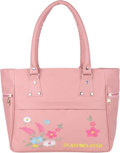 claspNclutch Women Pink Hand-held Bag