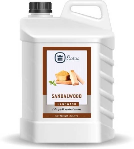 EATAS Sandalwood Handwash Liquid Soap ,Handwash Refill Pack - 5 Liter (5 L) Hand Wash Can