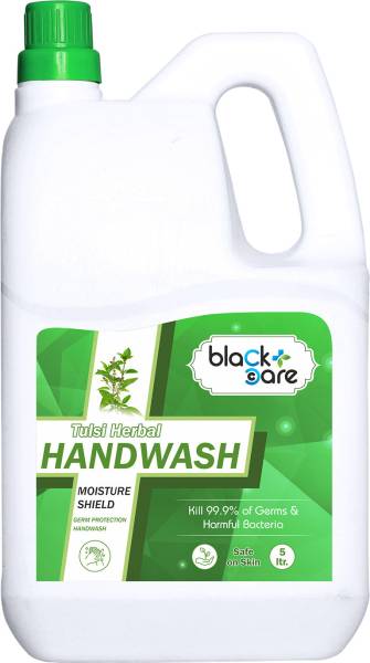 Black Care Tulsi Herbal Hand wash Liquid Soap refill | Germ Protection | Soft Moisturized Hand Wash Can