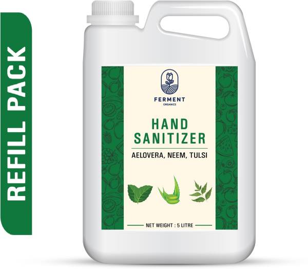 FERMENT ORGANICS Disinfectant 80% Alcohol NonStick with Aloevera Fragrance Hand Sanitizer Can