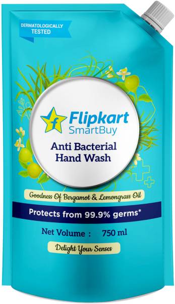 Flipkart SmartBuy Anti-Bacterial Lemongrass & Bergamot Moisturising Hand Wash Refill Pouch