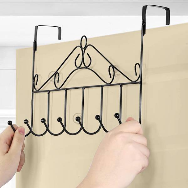 wynyc Door Hanger with 7 Hooks for Home and Office Aluminium Dress Hanger For Dress