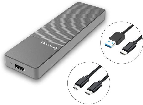 Cablet M.2 NVMe/NGFF SSD Enclosure USB 3.1 Gen2 10Gbps (SSD Not Included) 2.5 inch M.2 NVMe/NGFF SSD Enclosure