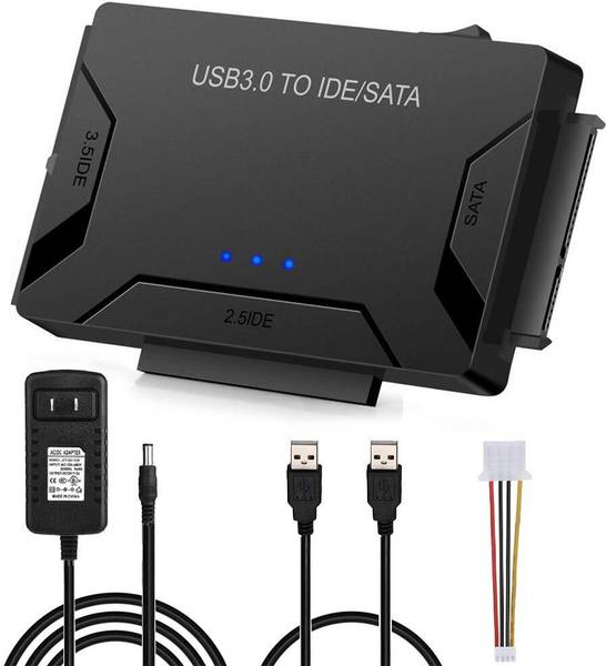 Etzin SATA IDE HDD Adapter USB 3.0 Cable to 2.5,3.5,SATA IDE Hard Drive Converter 3.5 inch USB 3.0 Cable to 2.5" 3.5" SATA IDE Hard Drive Converter