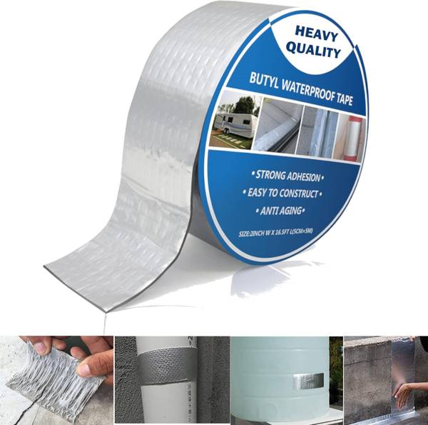 Exzer Super Waterproof Tape for Leakage Repair Pipe Duct Adhesive Sealant Flex Tape 500 m Butyl Tape