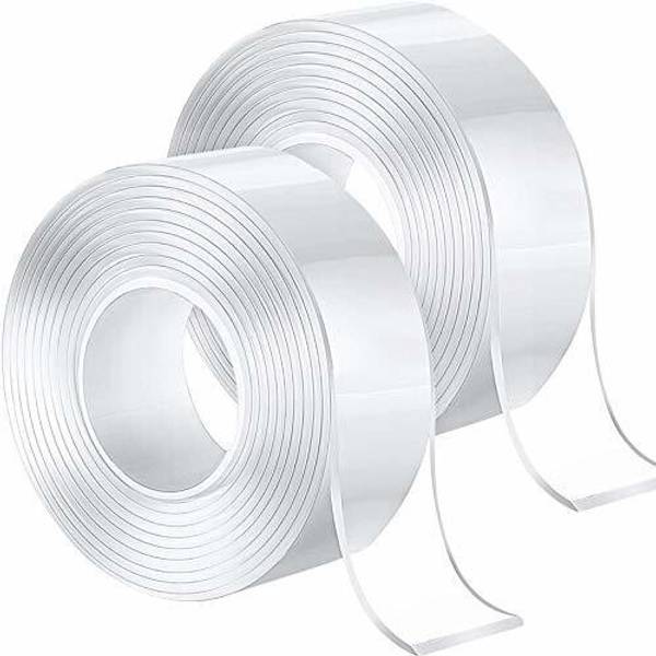 Votvy Gel Grip Tape 3 cm Double-sided Tape (White Pack of 1) 15 cm Anti Slip Tape