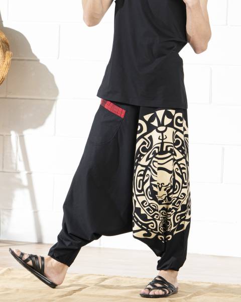 The Veshti Company Printed Cotton Men Harem Pants