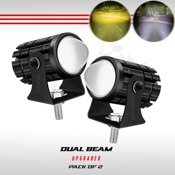 automunk LED Fog Light for Universal For Bike, Universal For Car