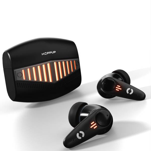 HOPPUP Predator Xo7 Gaming Earbuds with 35MS Low Latency, 13MM Drivers & Quad Mic ENC Bluetooth Headset