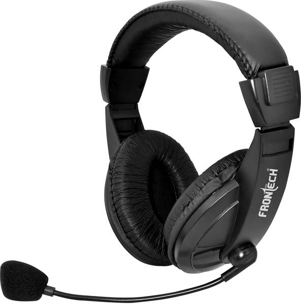 Frontech headset with mic clearance