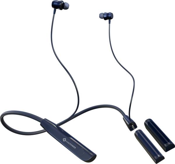 MAK POWER Touch Control, 100H Music Time with Extra Detachable Battery Wireless Neckband Bluetooth