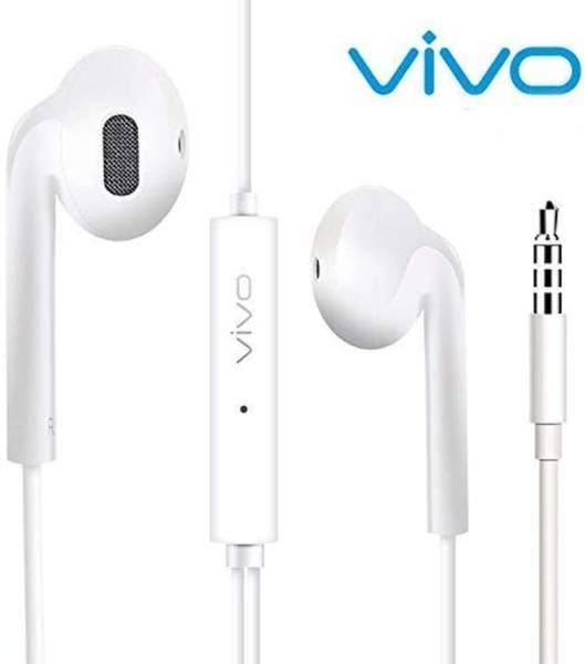 vivo 2760 Wired In-Ear Earphones with Mic, White | Deep Bass, Noise Isolation Wired Gaming