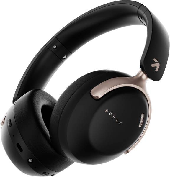 Boult Soniq 70Hrs Battery, 40mm Drivers, Dual Pairing, ENC Mic, Foldable Design, 5.4v Bluetooth & Wired