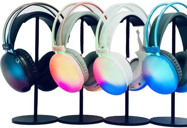 TECORE PM860 Wireless Bluetooth Headphones & RGB Lights Active Noise Cancelling Bluetooth
