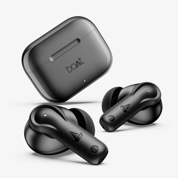 boAt Airdopes 161 w/ 50HRS Playback, ENx Tech, 13mm Drivers,Beast Mode & ASAP Charge Bluetooth Headset