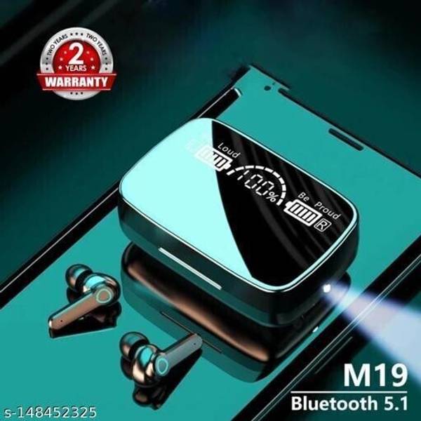 VDTECH M19 TWS Bluetooth 5.1 Wireless Earbuds (Black, True Wireless) Bluetooth