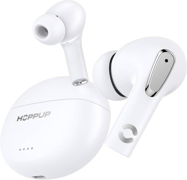 HOPPUP AirDoze S50 Earbuds with upto 50H Playtime, ENC, Bass Mode, Gaming Mode & BT 5.3 Bluetooth Headset