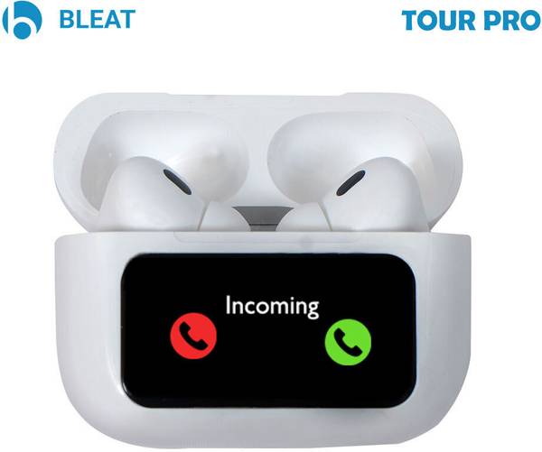 BLEAT Tour Pro Touch Screen Display Earbuds | ANC & ENC | 50H Playtime | Bluetooth 5.4 Bluetooth